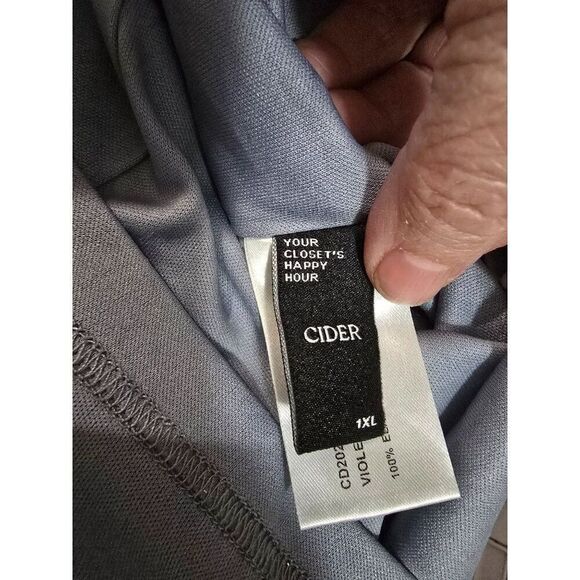 Shimmering Purple Glitter Spaghetti Strap Romper With Draped Front & Adjustable - Picture 9 of 10